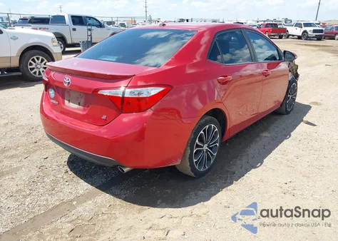 2015 Toyota Corolla S Plus из США, поврежденный, VIN 5YFBURHE3FP188982